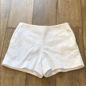 Rag & Bone white shorts with circle designs